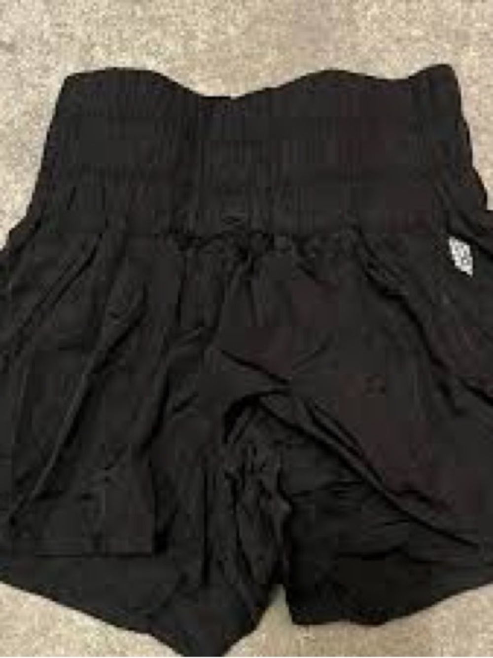 Free people movement Black Smocked Waist Shorts